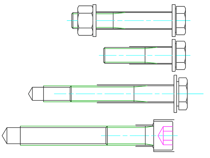 Przykłady połączeń śrubowych
