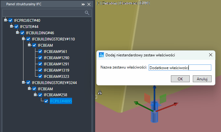 Dodawanie właściwości do modelu