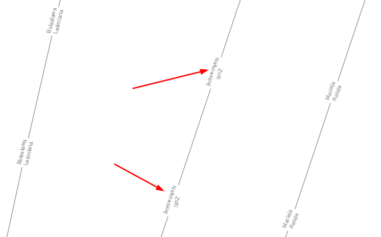 Odwrócony opis drogi w programie ZWCAD