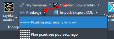 Tworzenie przekroju poprzecznego