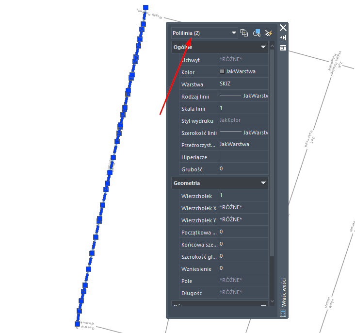 Rozdzielone odcinki drogi