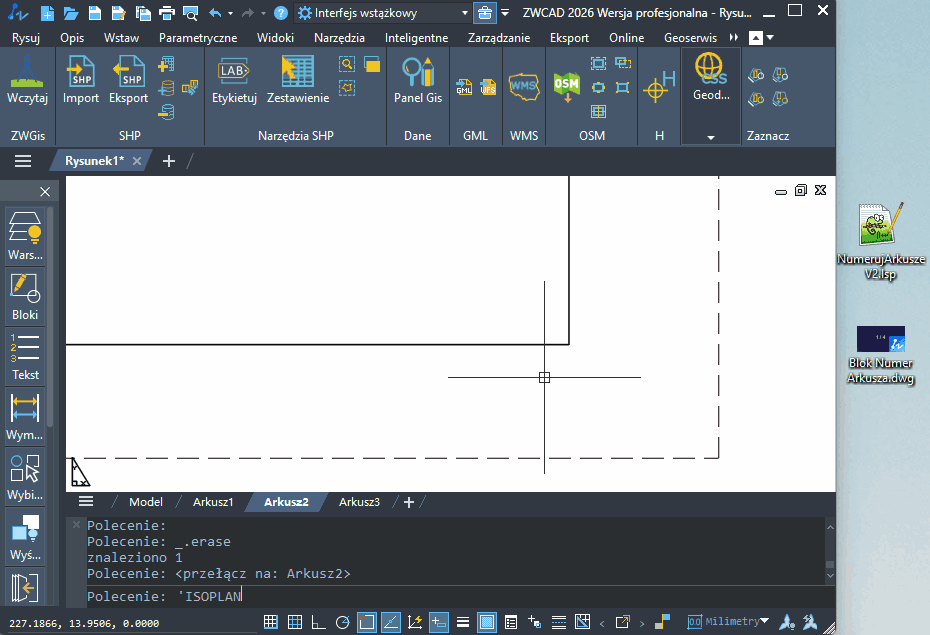 LISP do numerowania arkuszy