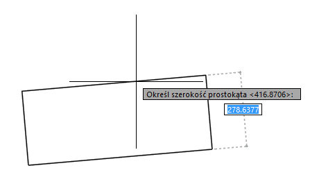 Rysowanie prostokąta pod kątem