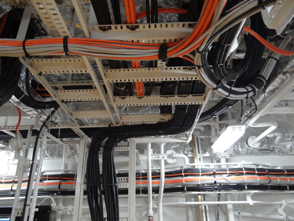 Okablowanie na statku