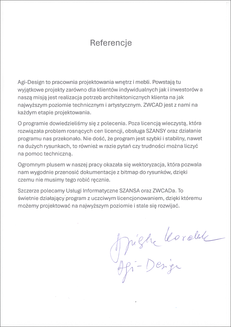 Opinia o zwcad - Agi-Design