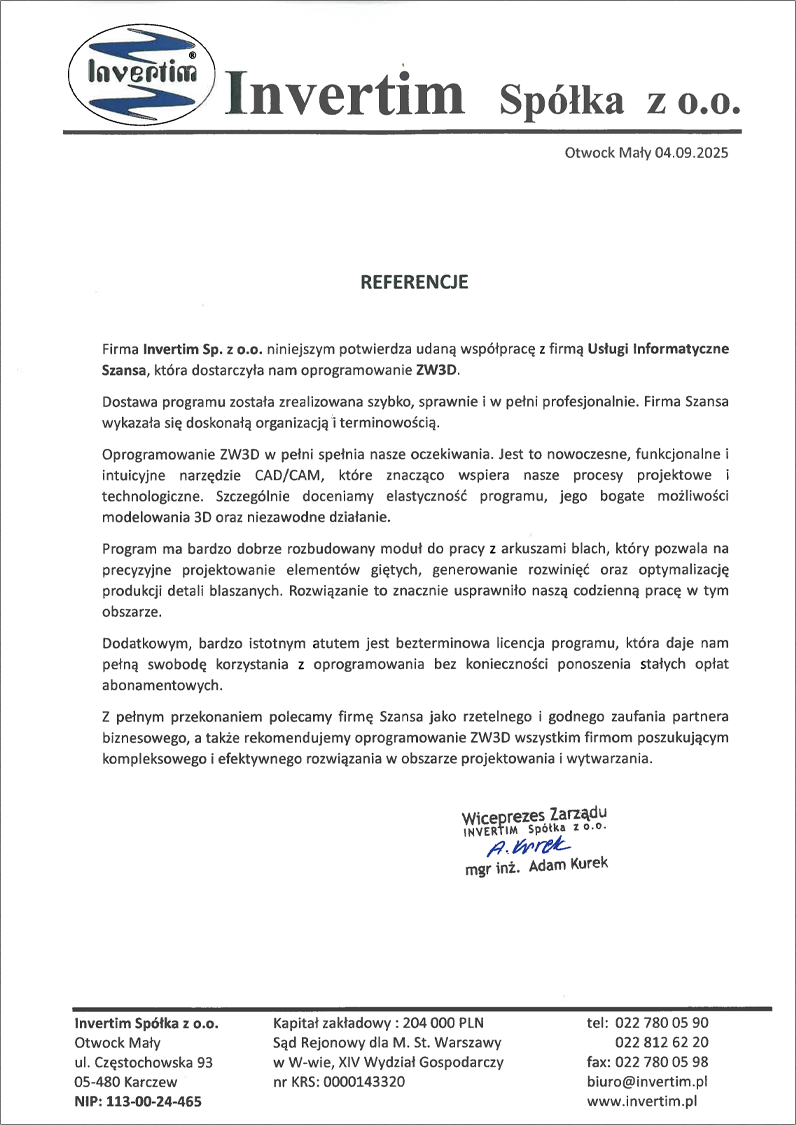 Opinia o zwcad - Invertim