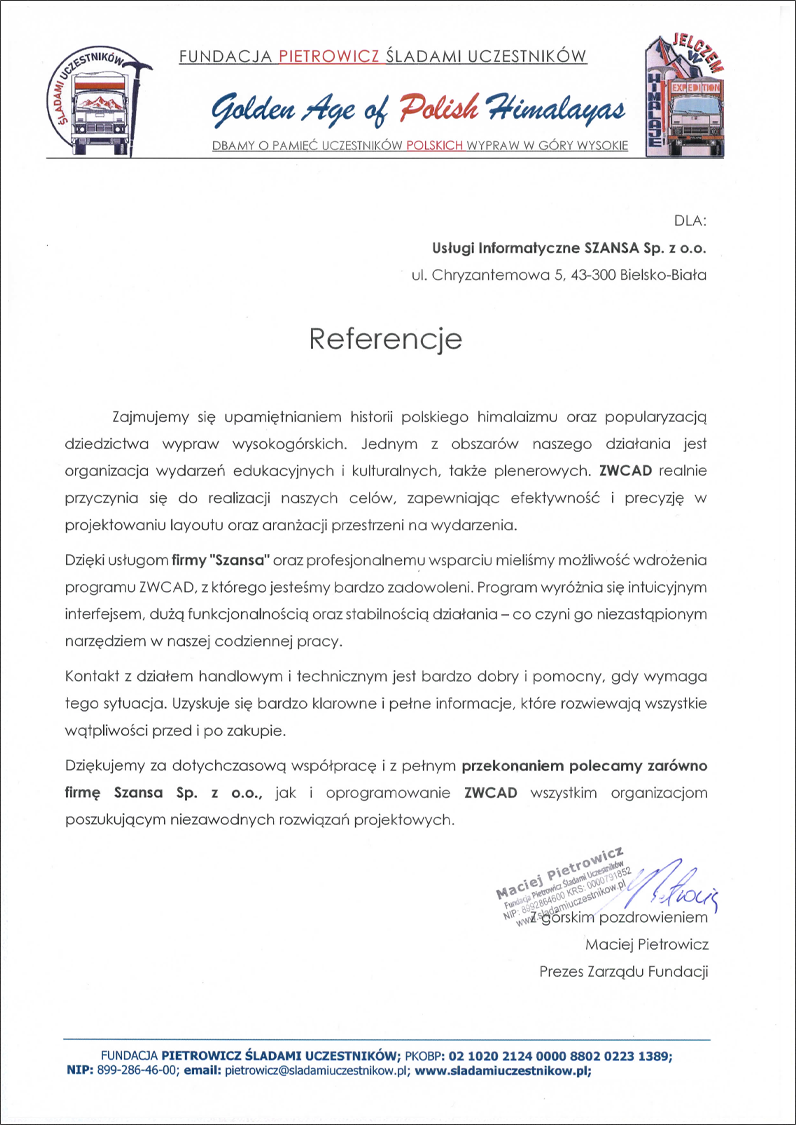 Opinia o zwcad - Fundacja Pietrowicz