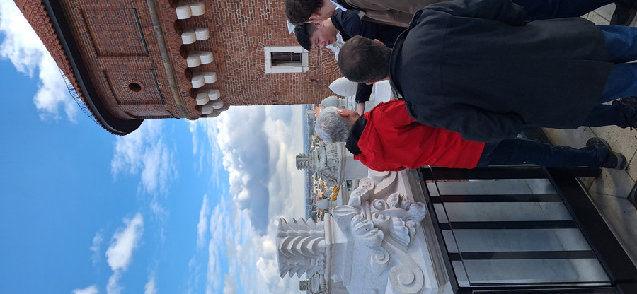 Widok na szczycie wieży na Wawelu