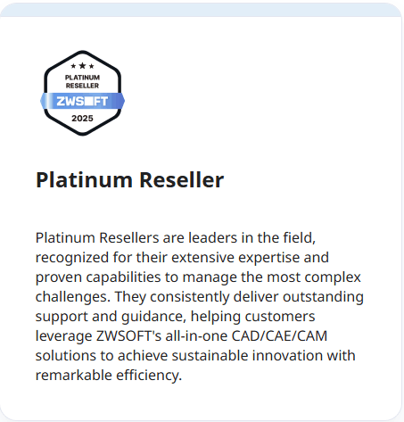Platinum Reseller od firmy ZWSOFT Platinum Reseller od firmy ZWSOFT