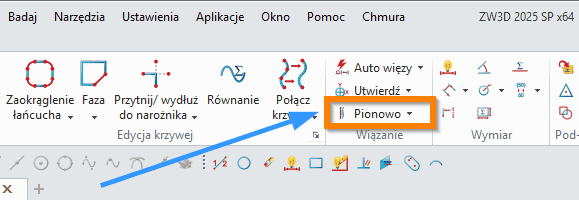 Szkic - Pionowo wstążka