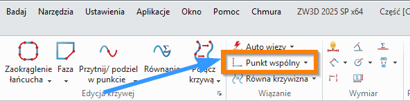 Szkic Punkt wspolny wstazka