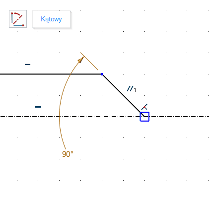 Szkic Symetria Panel ZW3D opcje