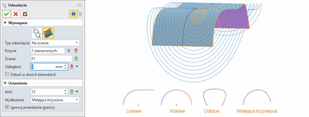 Szkic3D Odsunięcie Opcje4