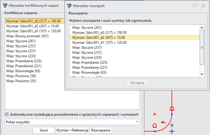 Menedżer rozwiązań w ZW3D 2025