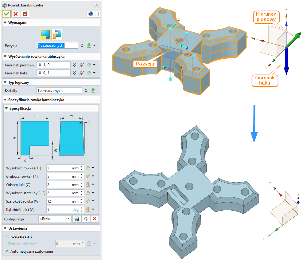Operacje Rowek karabinczyka Panel