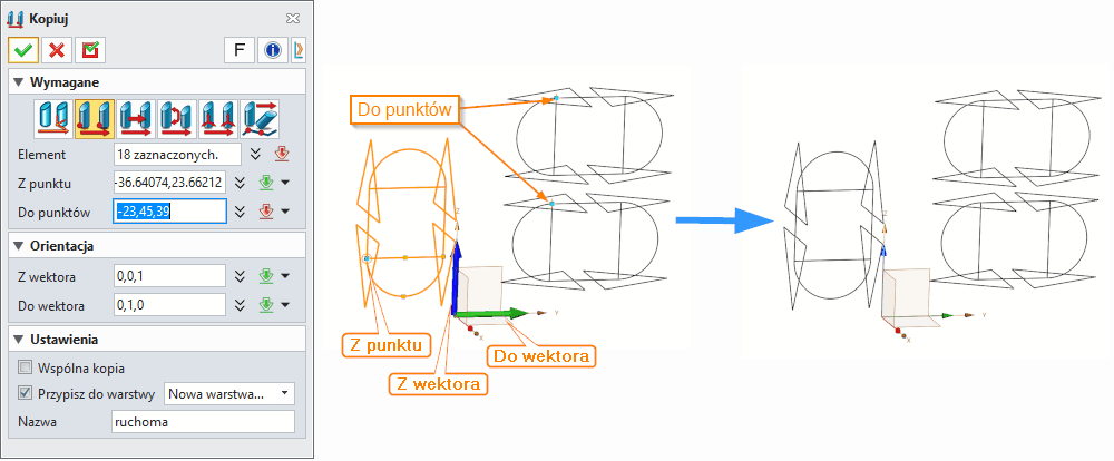 Szkicd3 Kopiuj Panel ZW3D